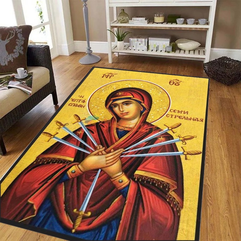 Commercial Printing Icon - Large Living Room Bedroom Rug Orthodox