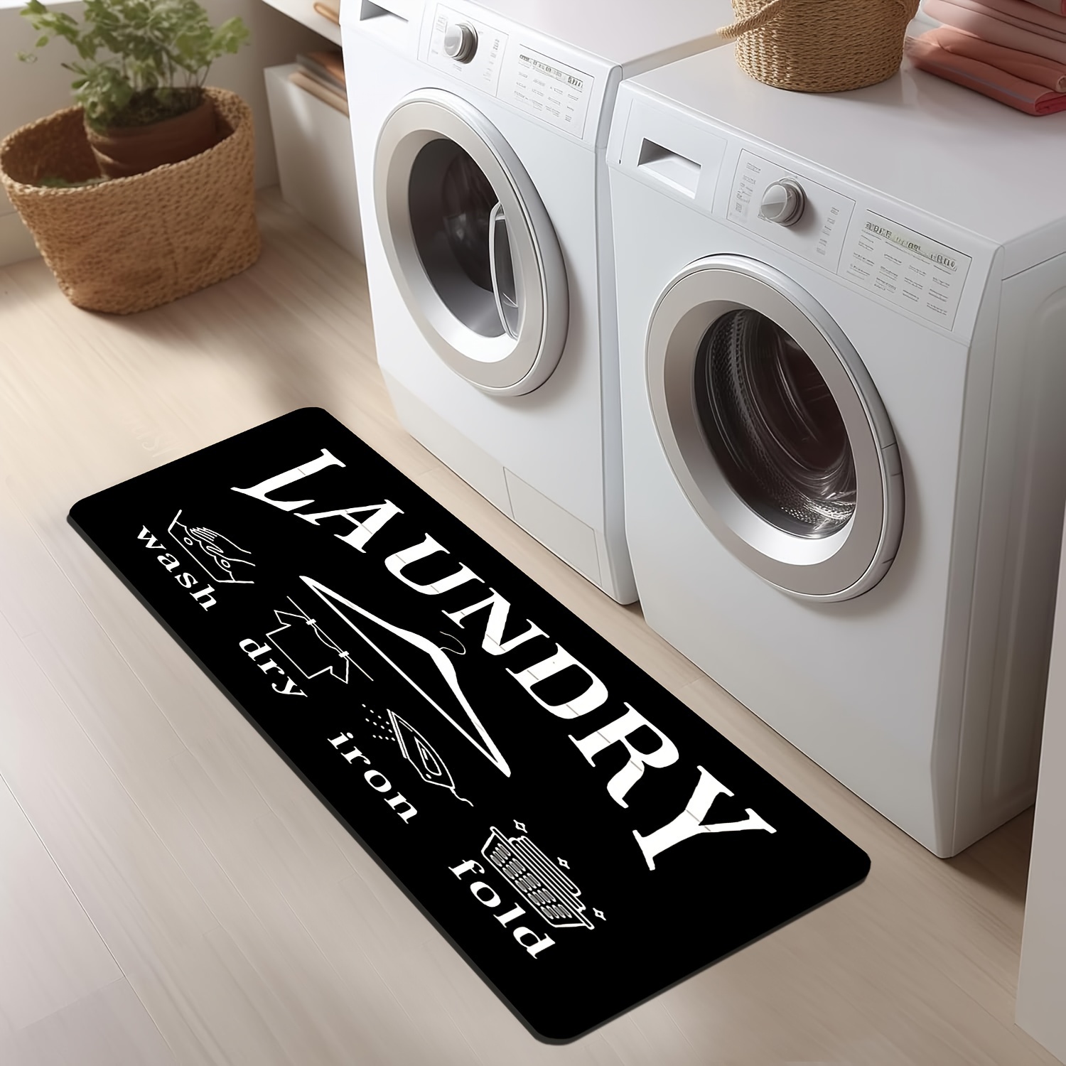 Commercial Printing Icon - Minimal White Laundry Icon Letter Print