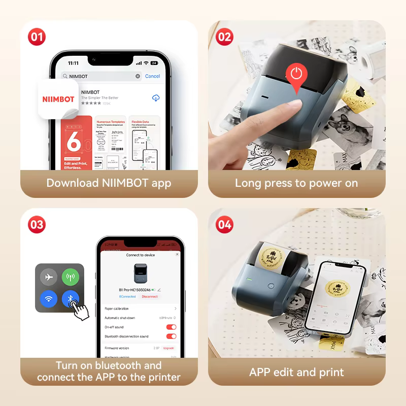 Niimbot B1/B1PRO Label Printer - Commercial Printing Network recension och pris