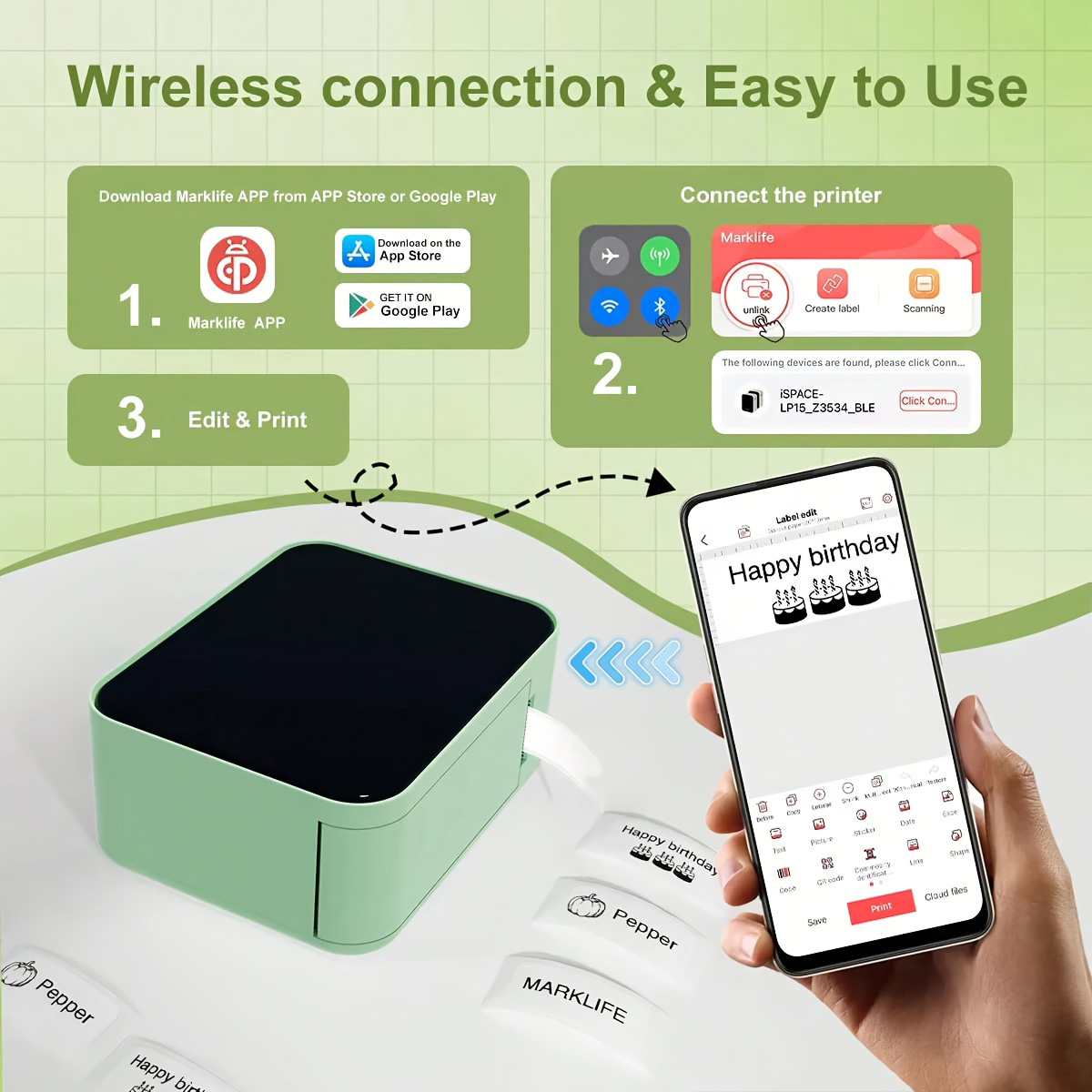 Marklife P15 Portable Printer  - Commercial Printing Network recension och pris