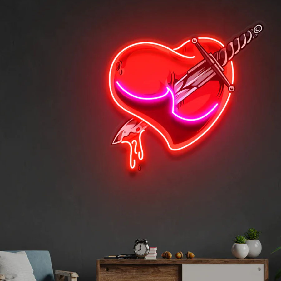 Love Hands Neon Artwork Neon L - Commercial Printing Icon recension och pris