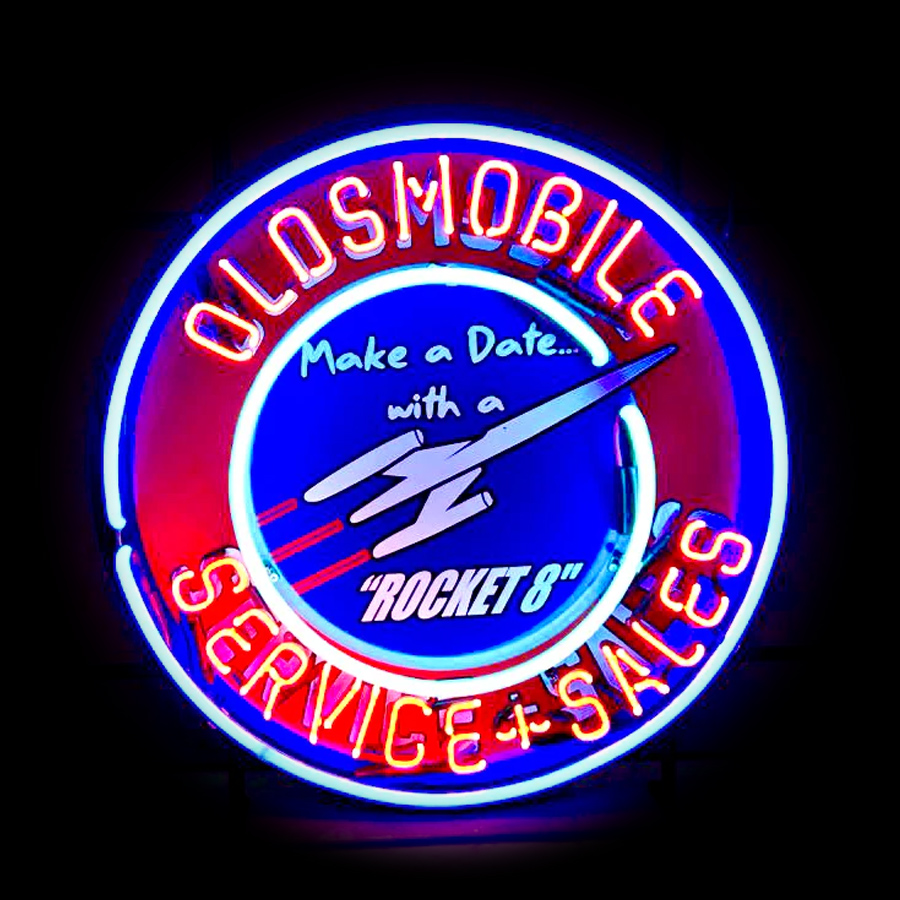 Rocket Diner Oldsmobile Neon S - Commercial Printing Icon recension och pris